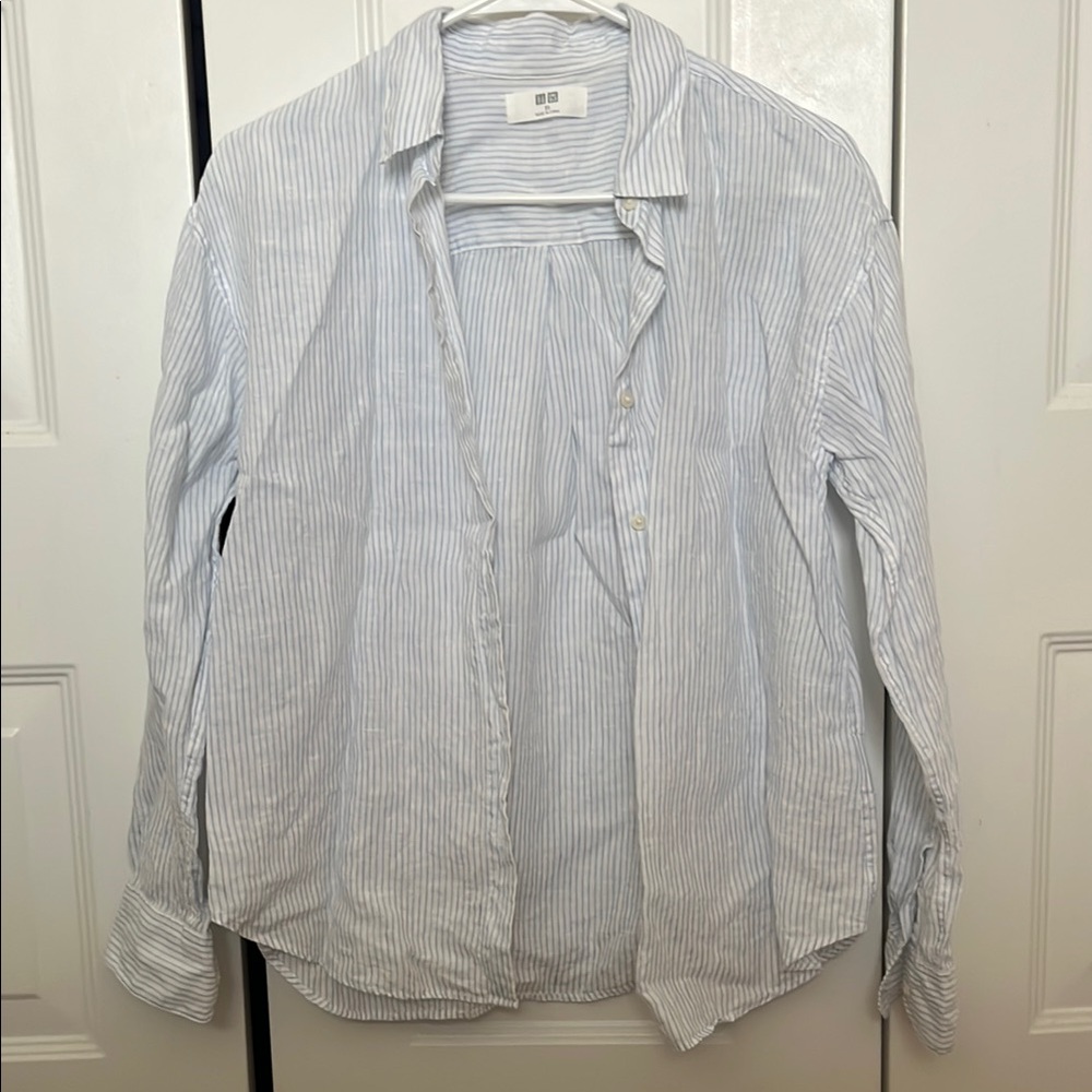 Striped Button-Up Shirt